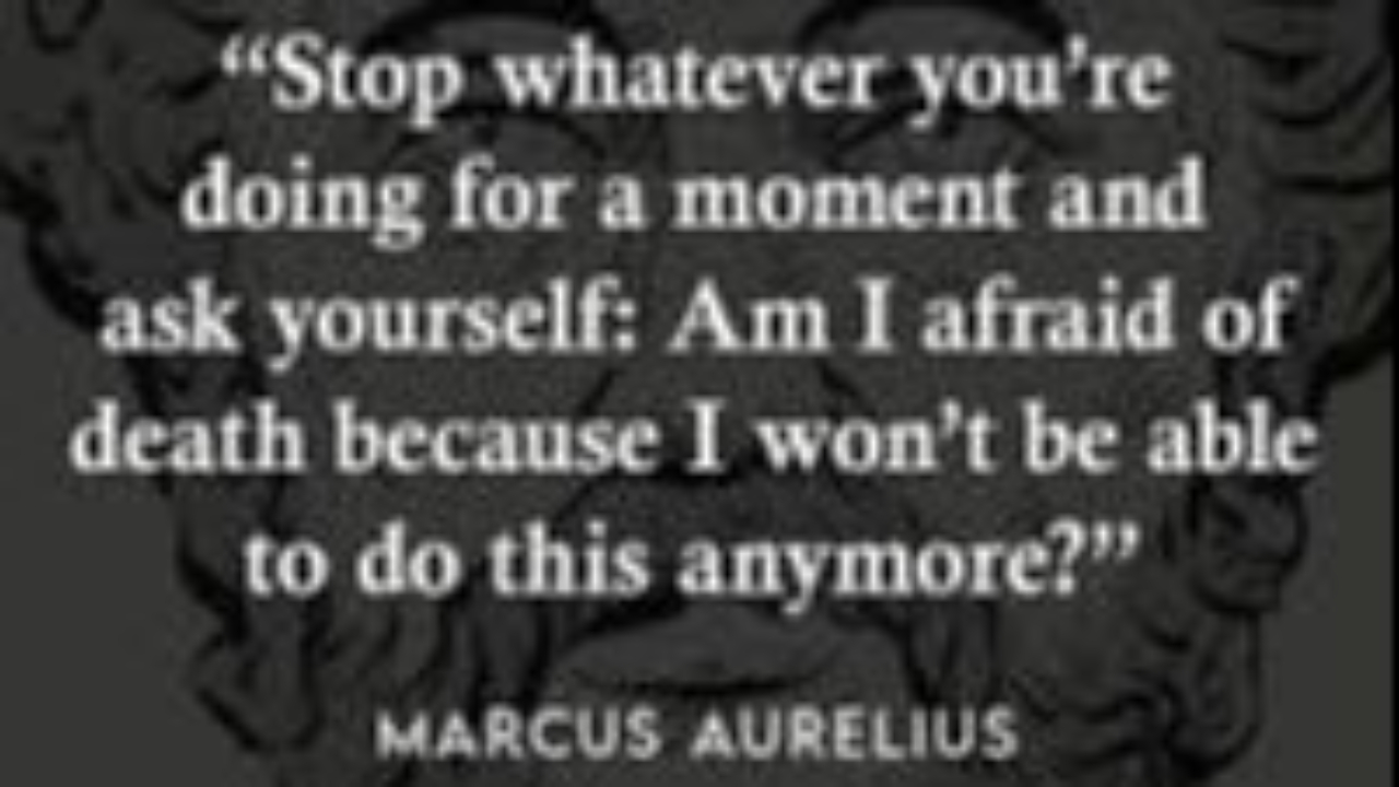Chris Errington considering a quote by Marcus Aurelius