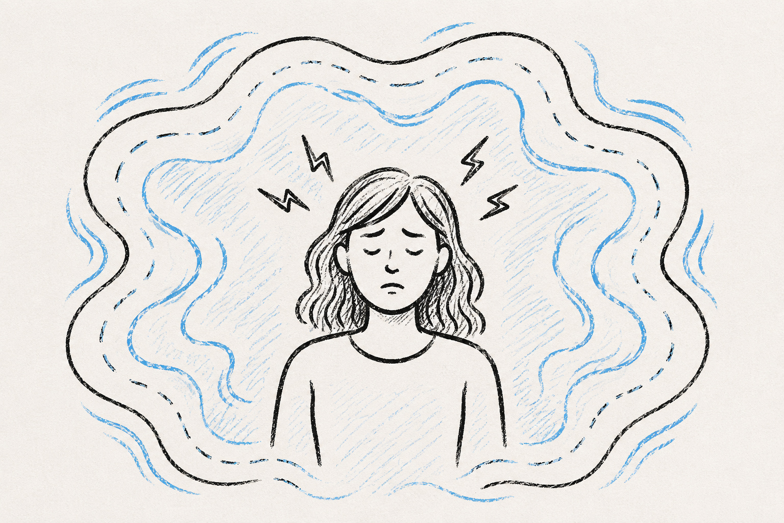 Stress affecting the energy field