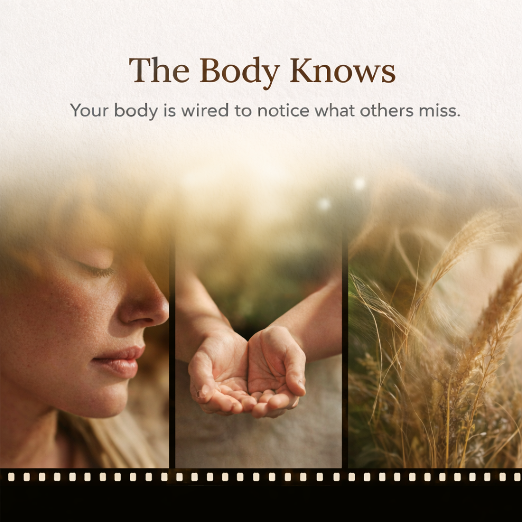 Graphic showing 10 signs you might be an energy healer