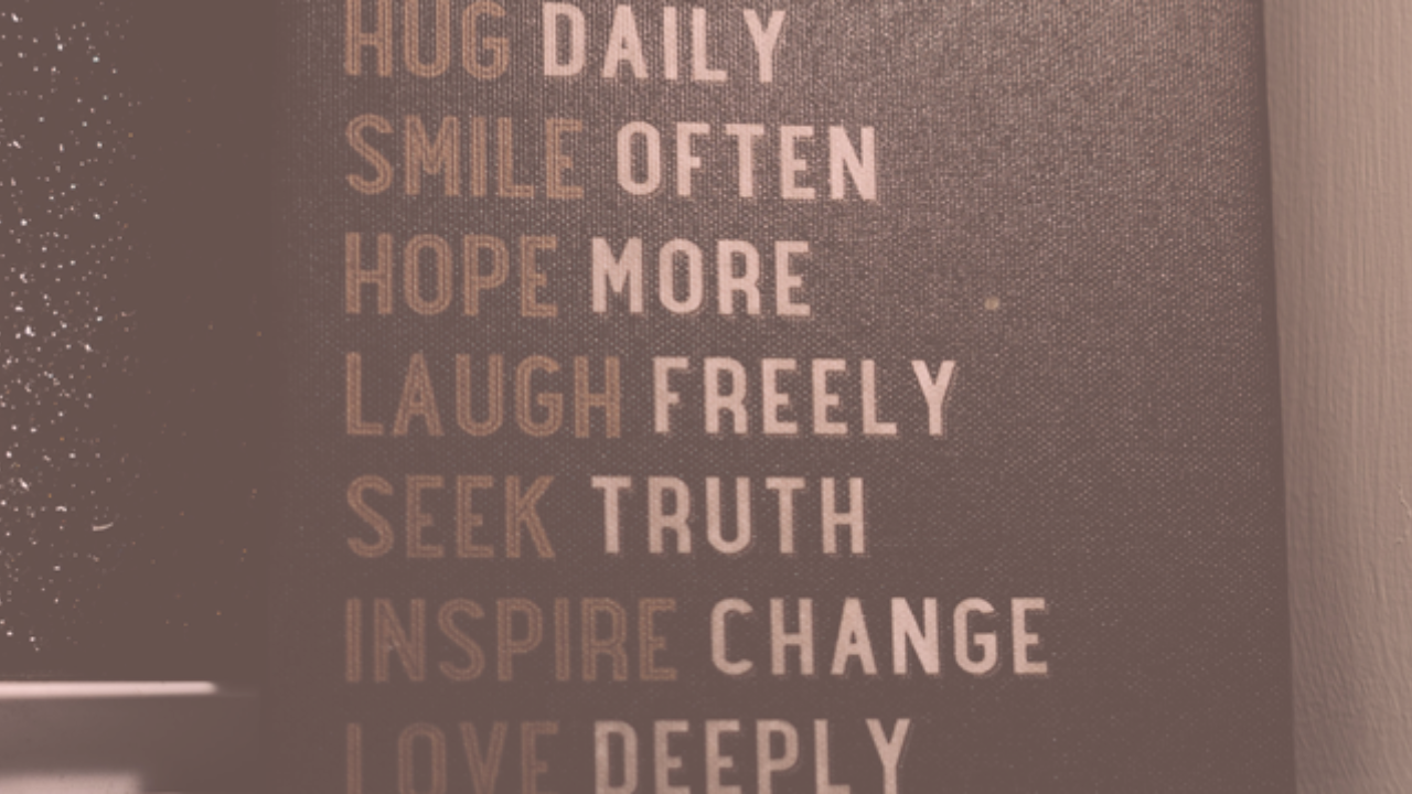 short quotes on a board