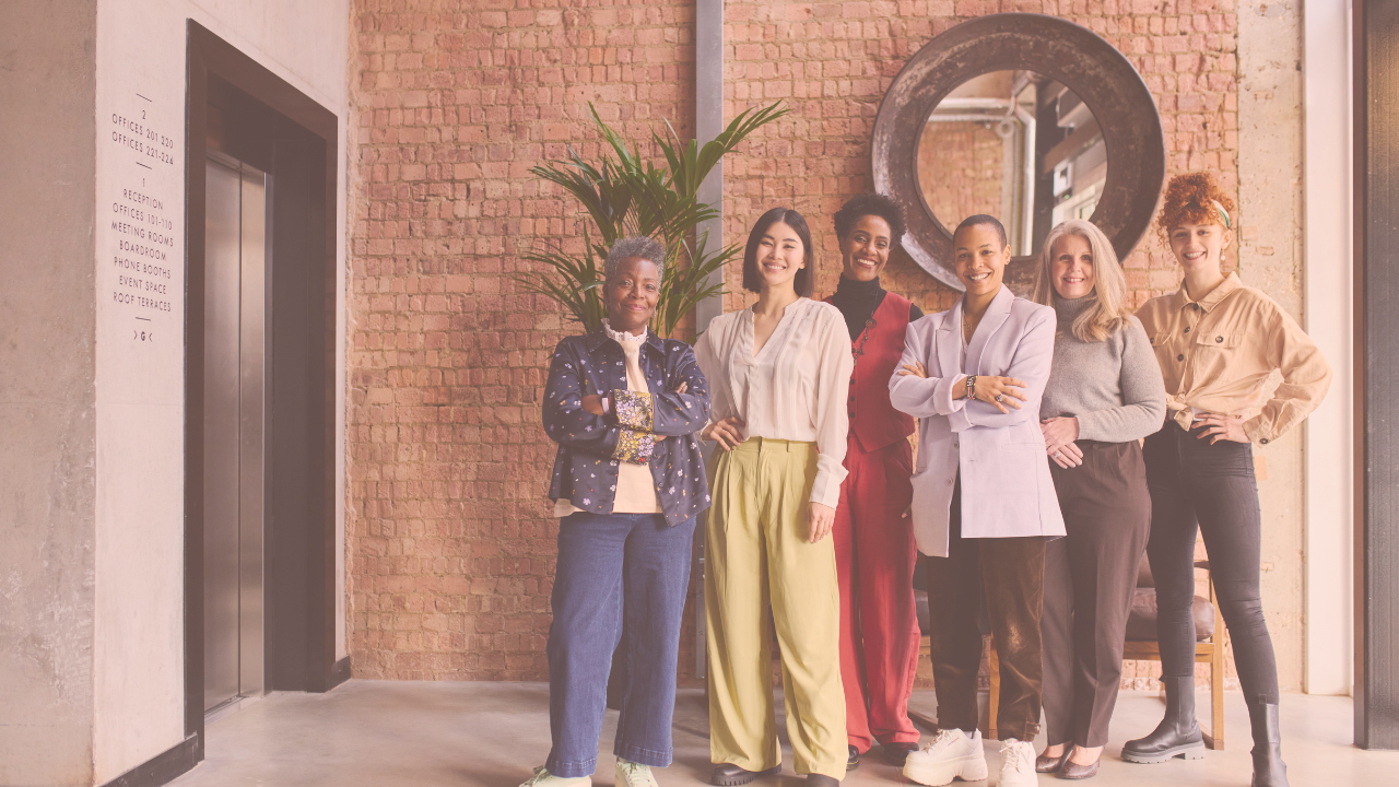 Women standing in a group