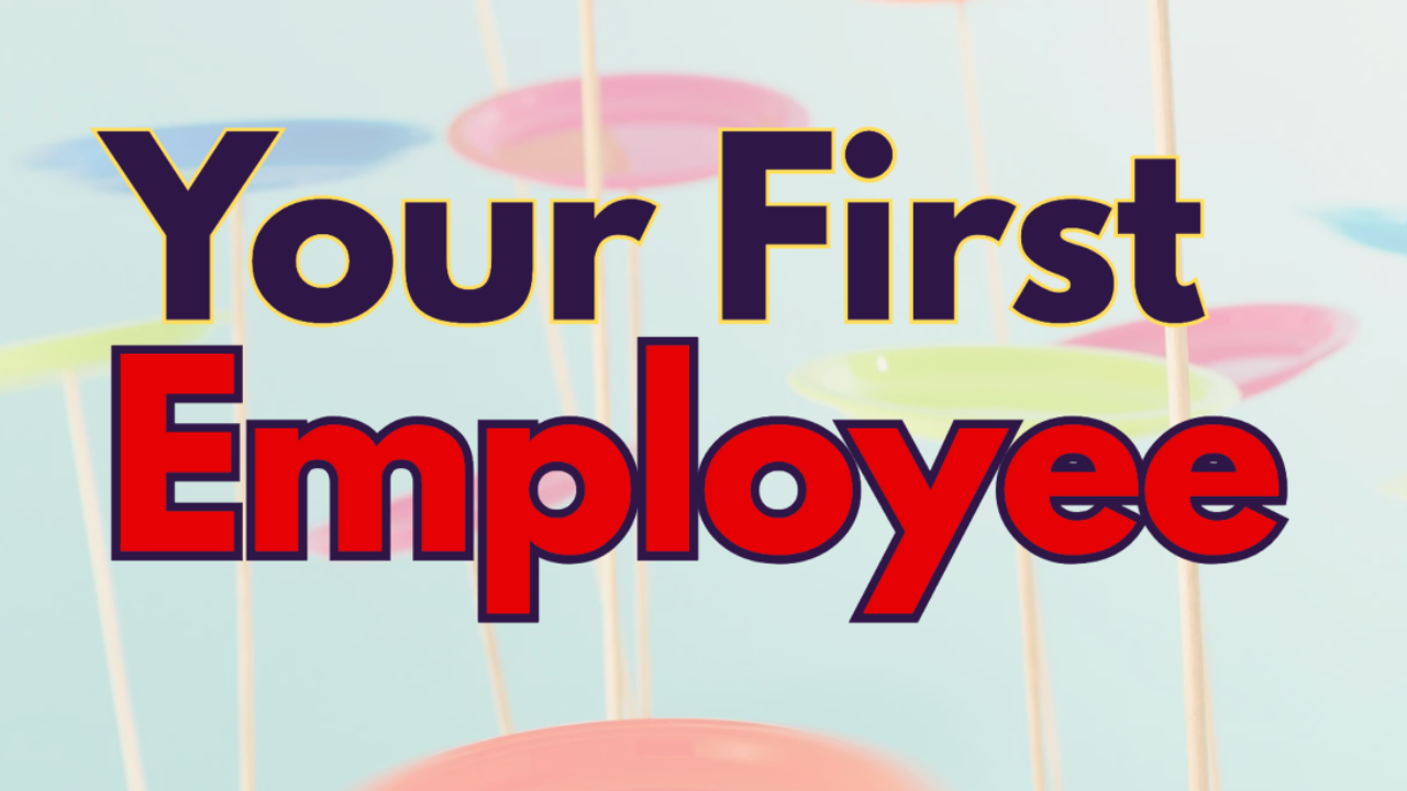 Words your first employer with picture of spinning plates in background