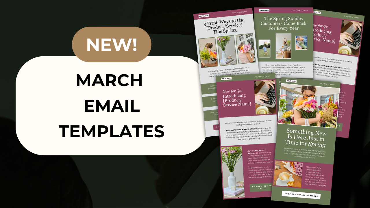 NEW: March Email Templates: 12 Ready-to-Send Campaigns 