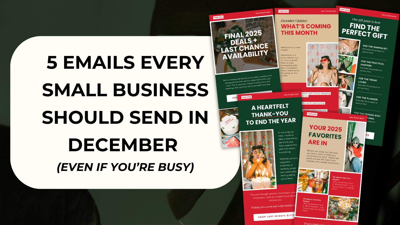 5 Emails Every Small Business Should Send in December (Even If You’re Busy)
