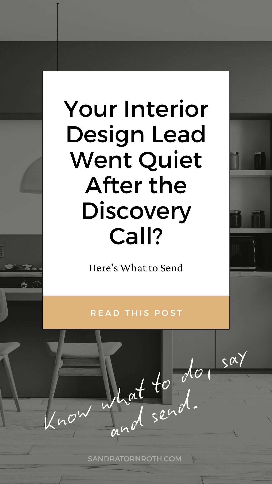 Client communication skills for when an interior design lead goes quiet after the discovery call. Five steps and a follow-up you can write once and reuse, for solo interior designers, decorators, and stylists. Read the full post.