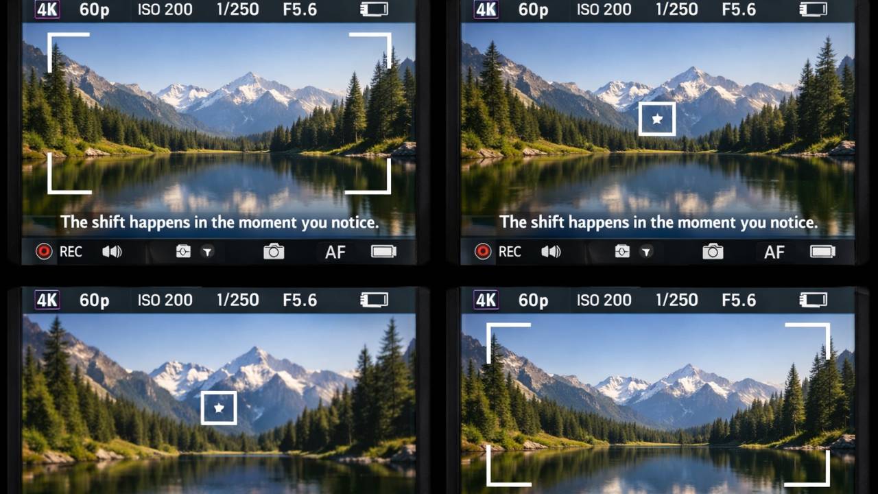 On-image line: The shift happens in the moment you notice.