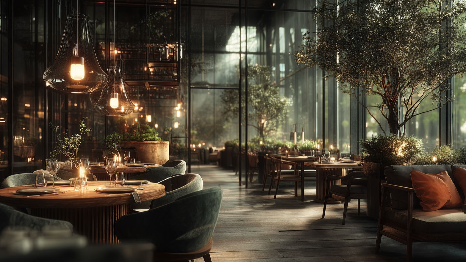 Profitables Restaurant erwirtschaftet Gewinn