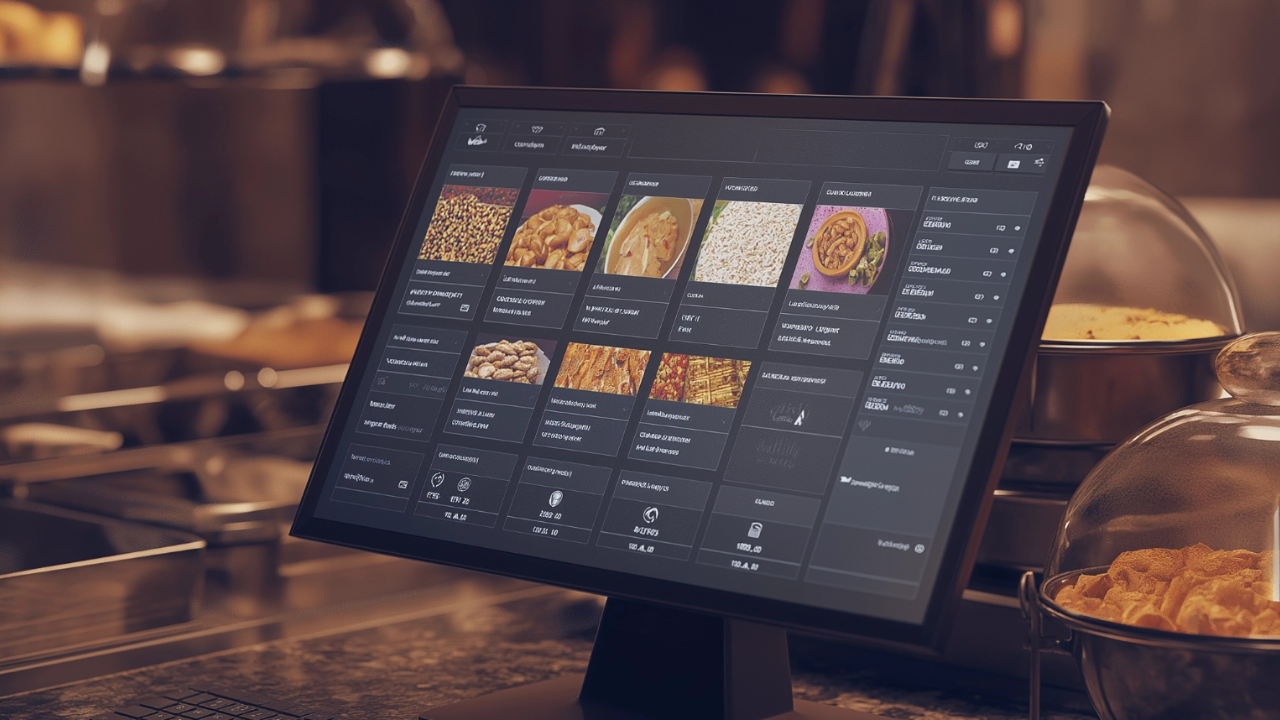Berechnung des Wareneinsatzes im Restaurant mit Laptop und Mis-en-place zur Optimierung der Food Cost