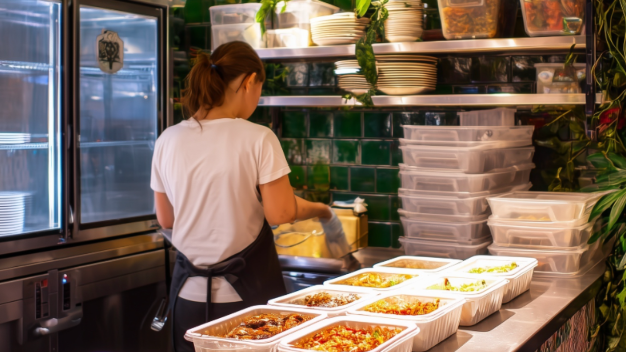 Strukturiert arbeitender Gastronomiebetrieb mit effizienter Küchentechnik, klaren Prozessen und bewusstem Ressourceneinsatz zur Kostensenkung durch nachhaltige Gastronomie.
