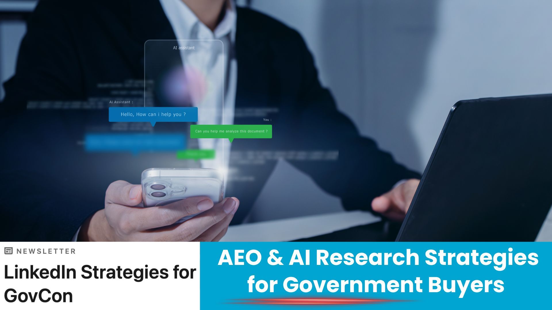 Small business government contractor discovered by federal buyer using AI research tool