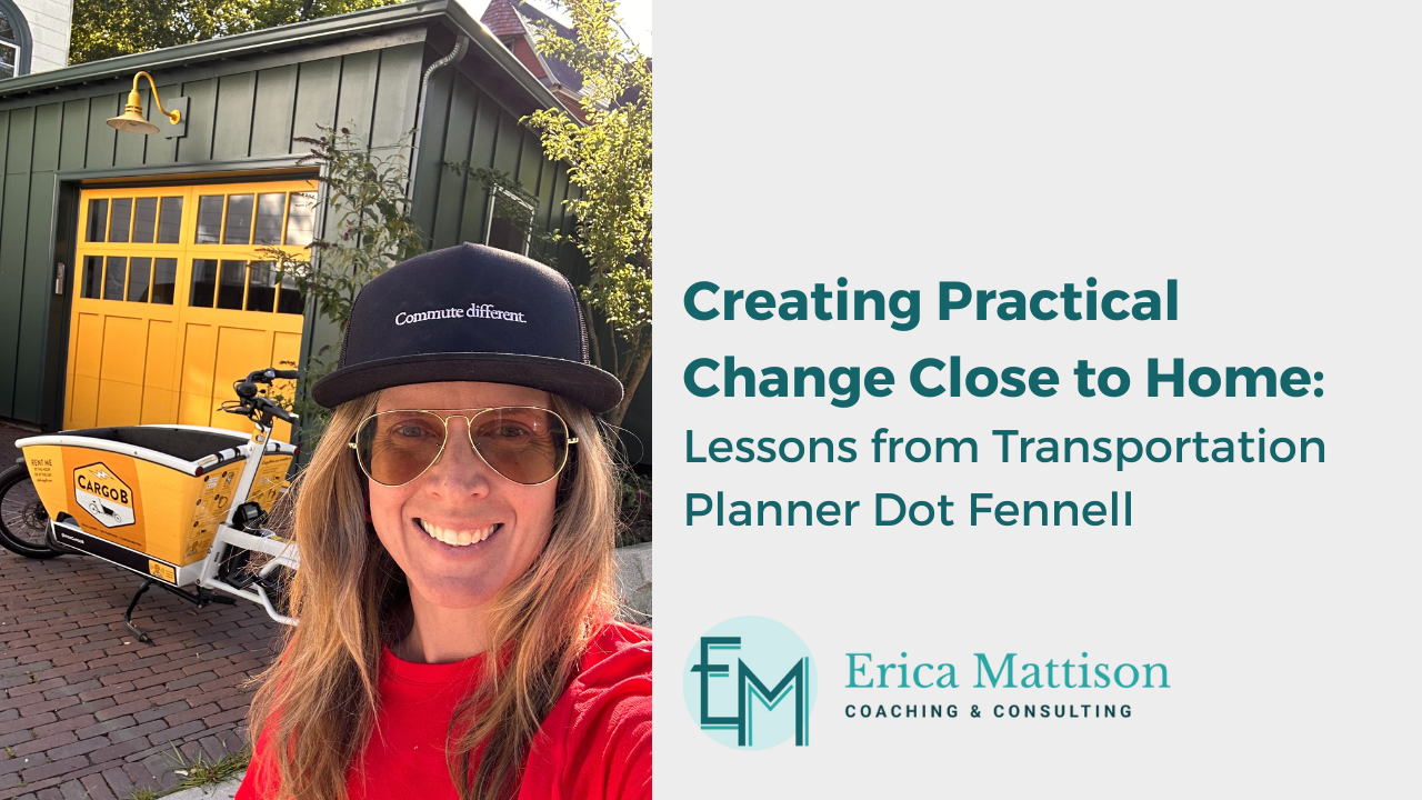 Creating Practical Change Close to Home: Dot Fennell with a cargo ebike