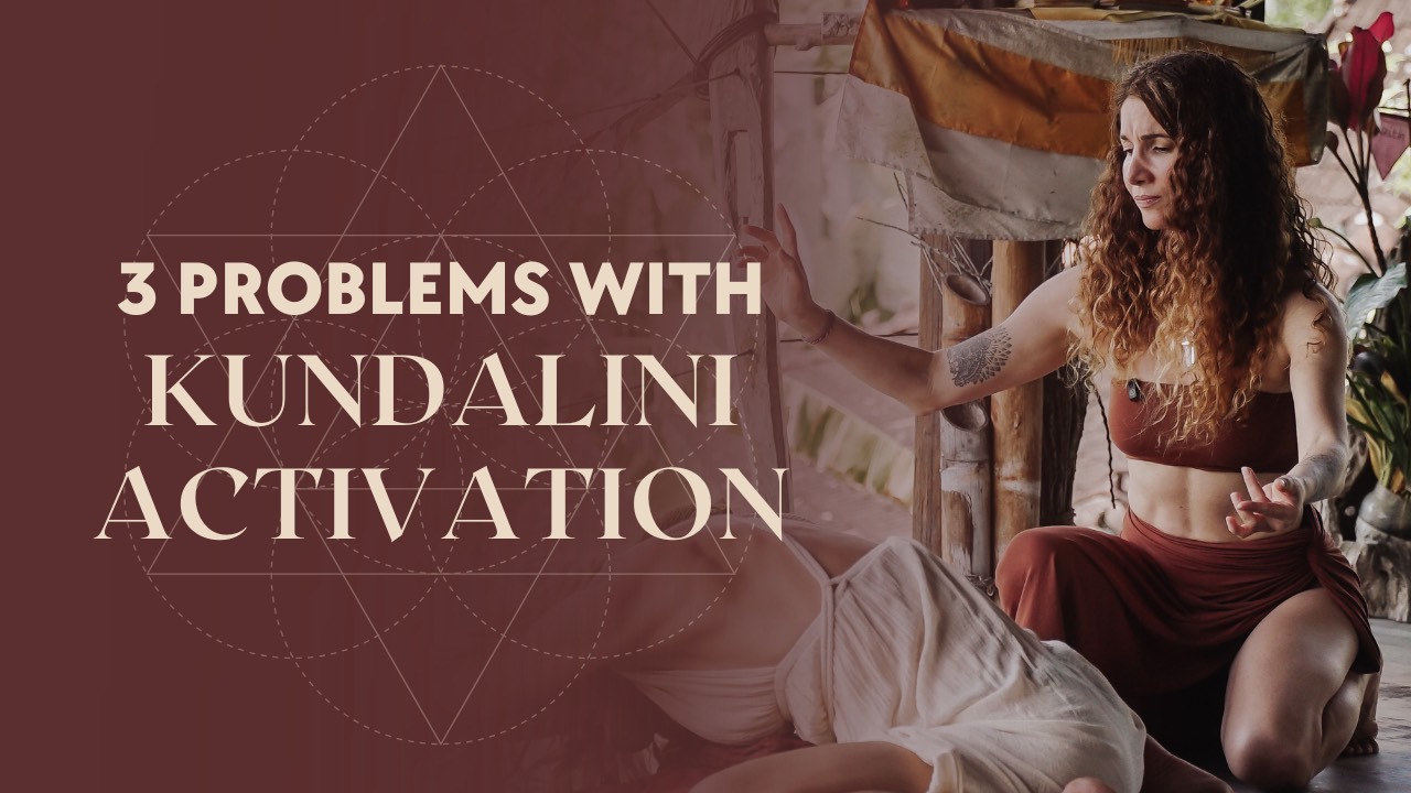 Lisa Rachel Snyder facilitating a kundalini activation session with text “3 Problems With Kundalini Activation” explaining training issues