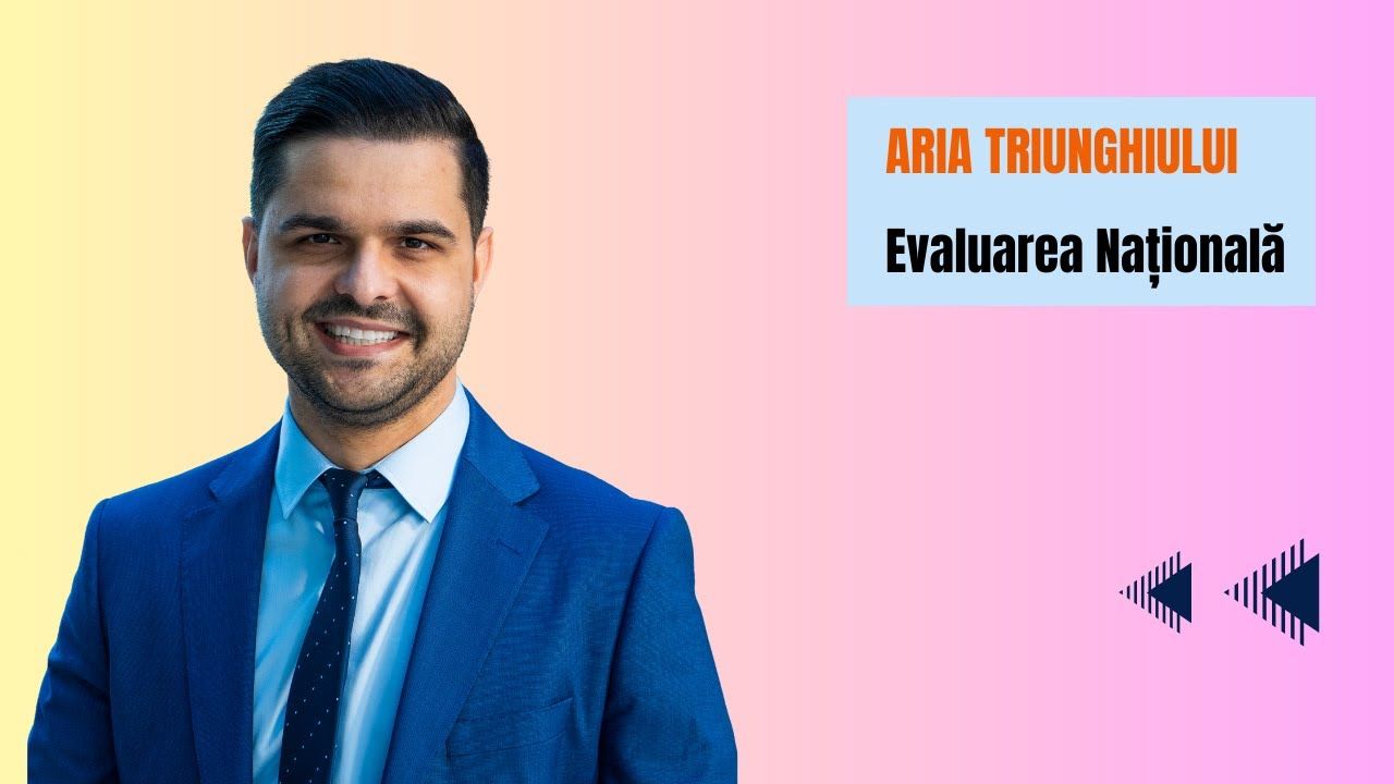 Problemă rezolvată - Aria triunghiului, clasa a VII-a, Evaluarea Națională