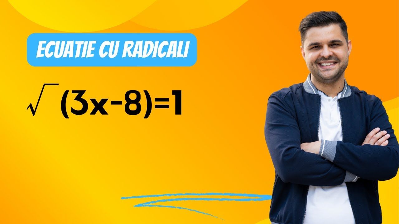 Exercițiu rezolvat - Ecuație cu radicali, clasa a VII-a, Evaluarea Națională