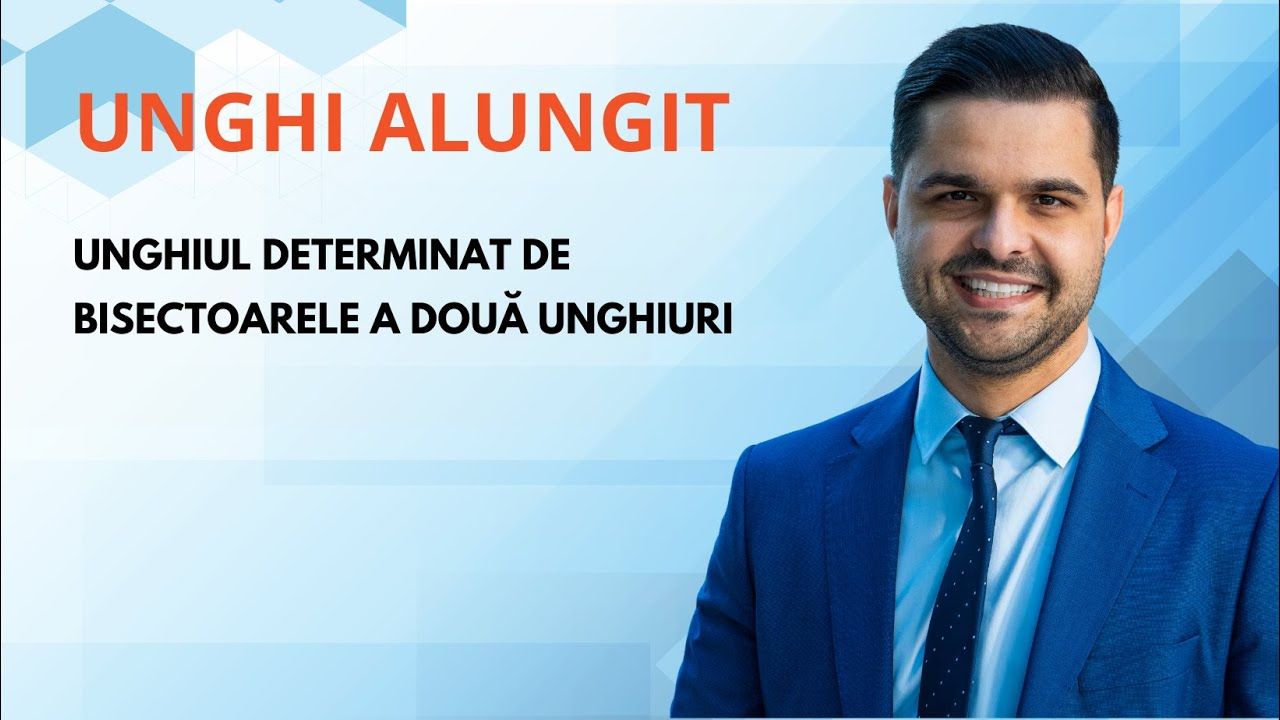 Problemă rezolvată - Unghiuri, clasa a VI-a, Evaluarea Națională