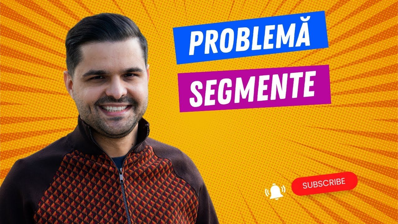 Problemă rezolvată - Segmente, Mijlocul unui segment, Clasa a V-a, Evaluarea Națională