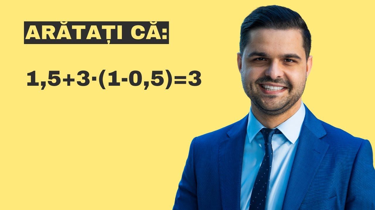 Exercițiu rezolvat - Operații cu fracții zecimale, clasa a V-a