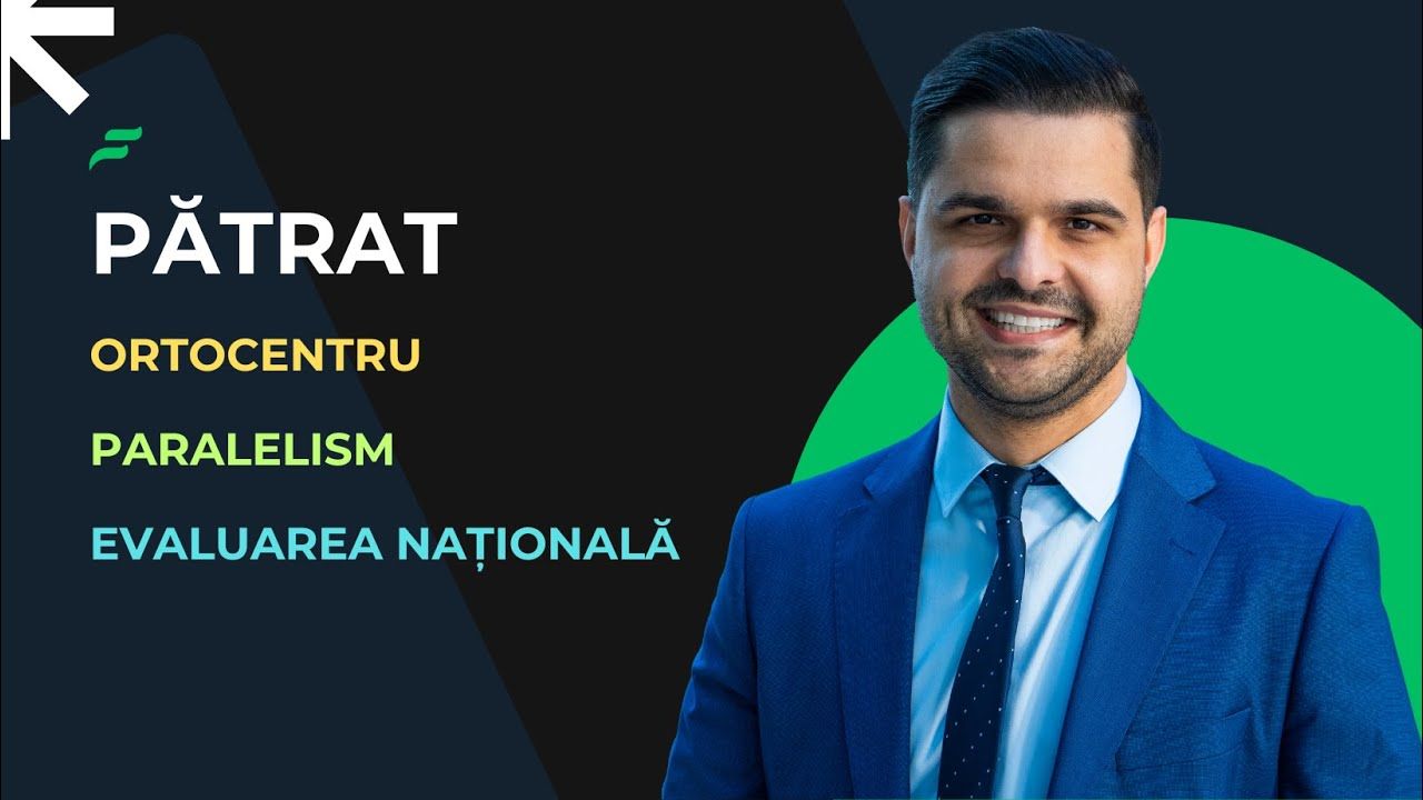 Problemă rezolvată - Pătrat, clasa a VII-a, Evaluarea Națională