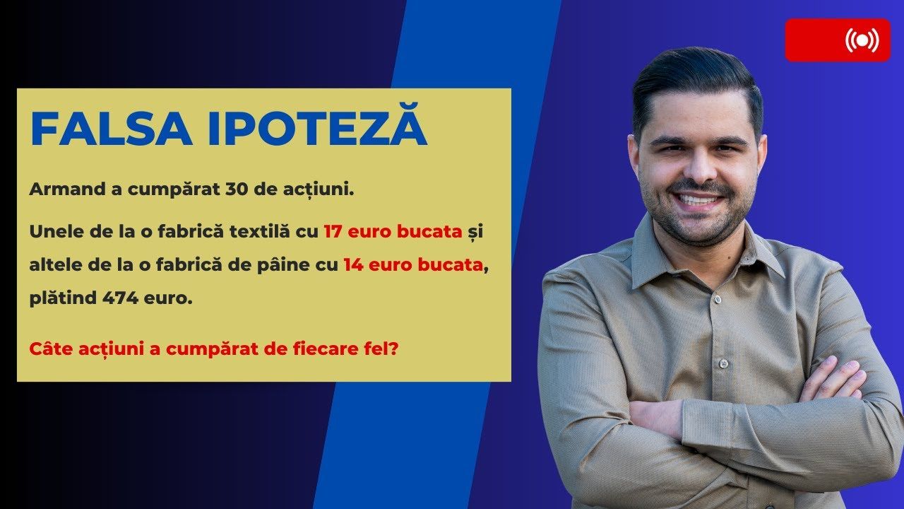 Falsa ipoteză, clasa a V-a
