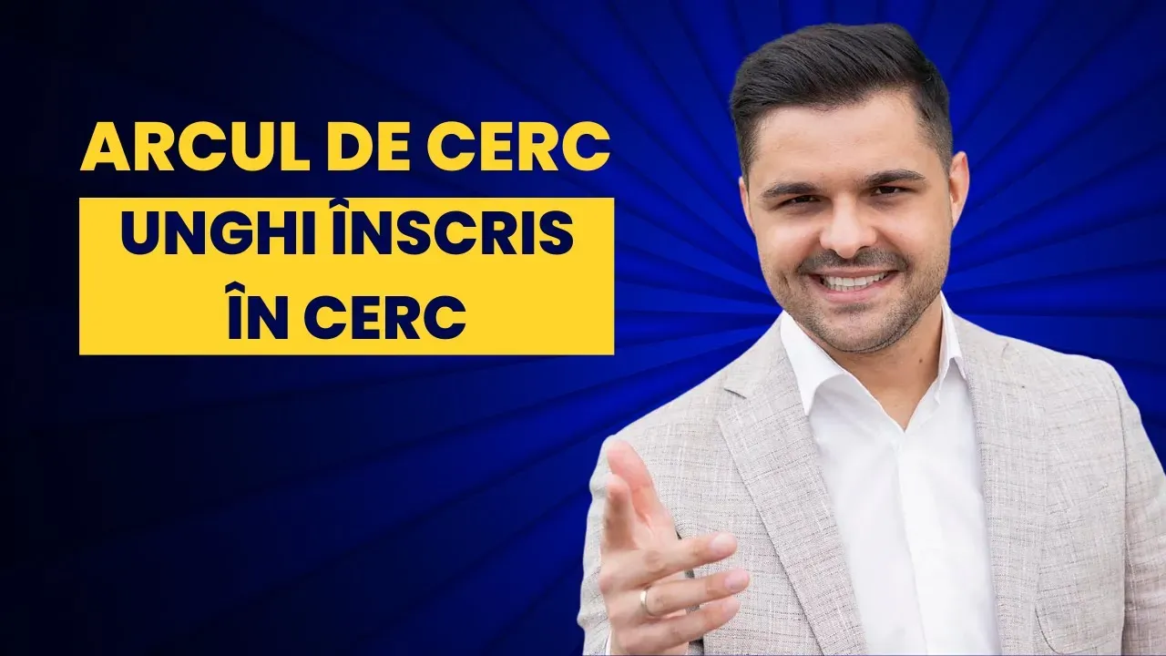 Problemă rezolvată - Unghiul înscris în cerc, clasa a VII-a, Evaluarea Națională