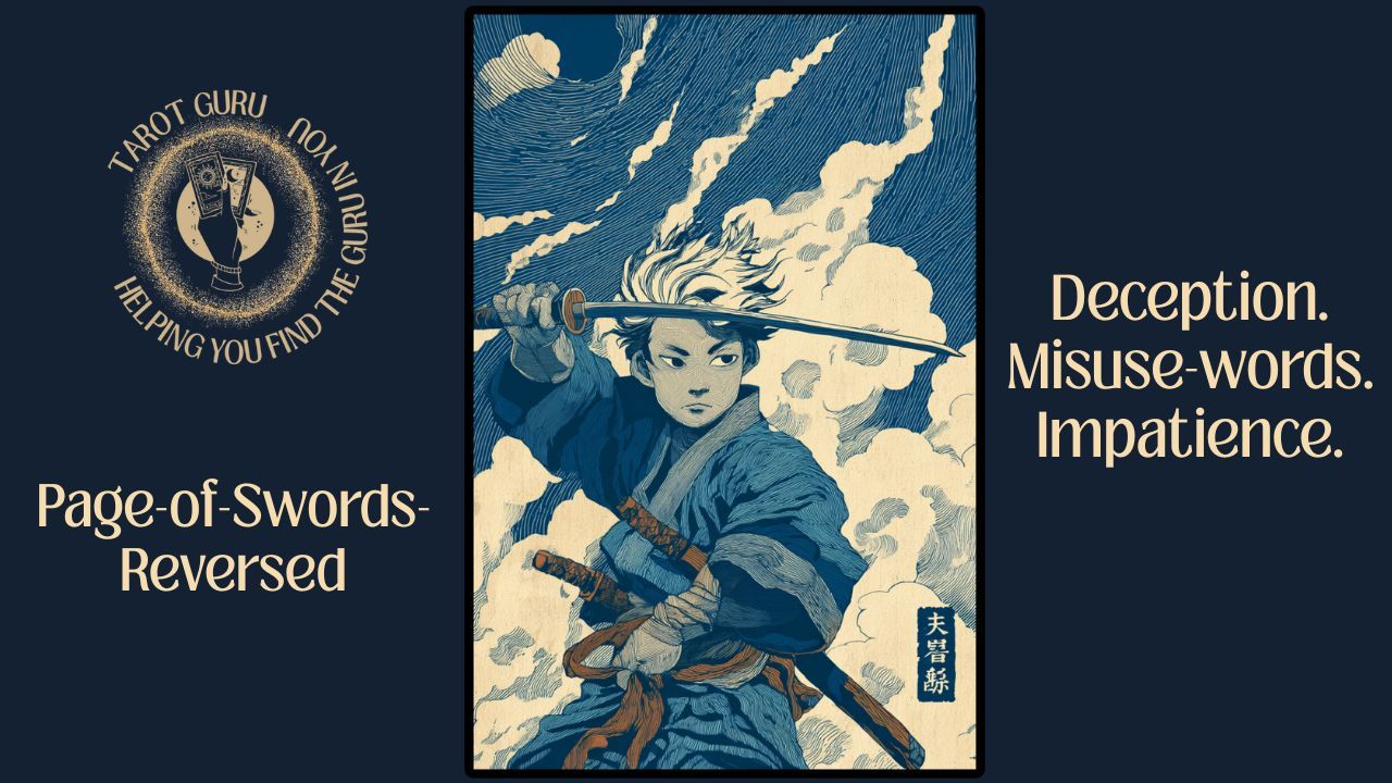 ace of swords reversal - single sword in clouds