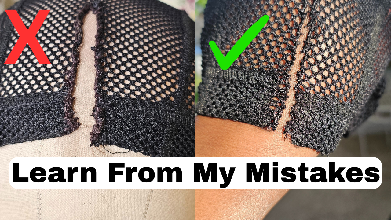 DIY Lace Part Crochet Wig Cap