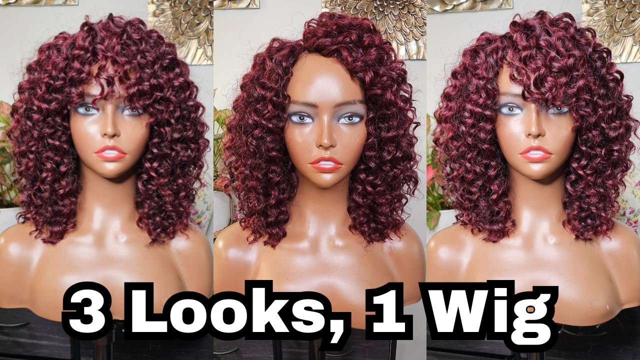 Cut and Style Synthetic Curly Crochet Wigs