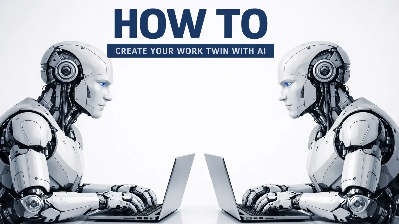 twin robots staring at each other