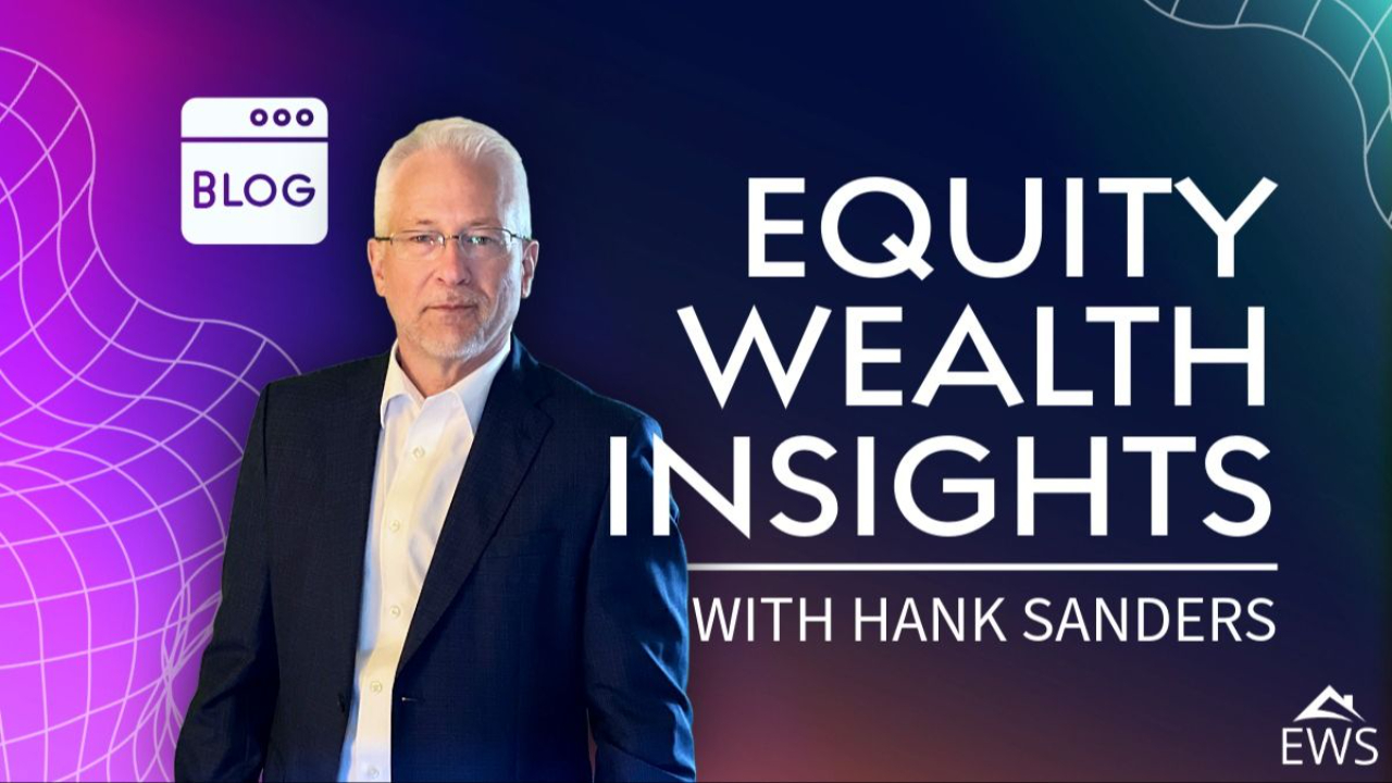 Thumbnail image showing a man, Hank Sanders standing in front of a graphic background. The image has text that says "Equity Wealth Insights with Hank Sanders" advertising the November 2025 blog post on www.equitywealthstrategies.com