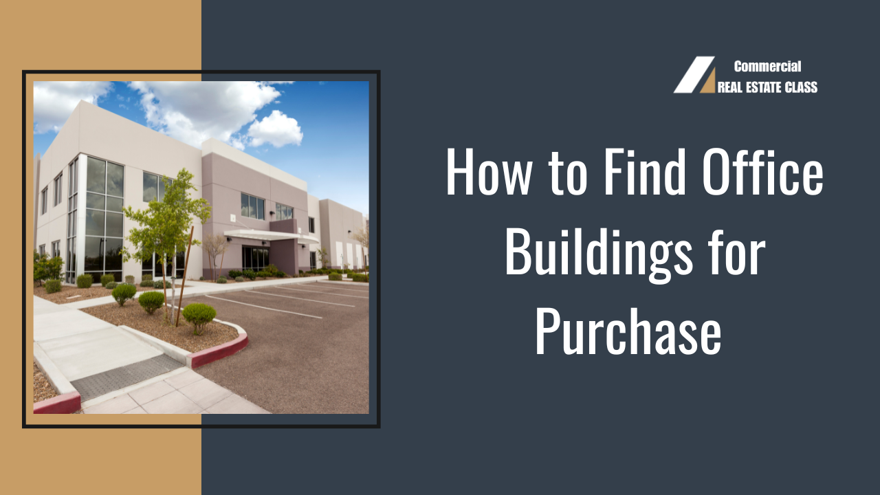 Doc Haller showing how to find office buildings for purchase using LoopNet with filters and cap rate analysis.