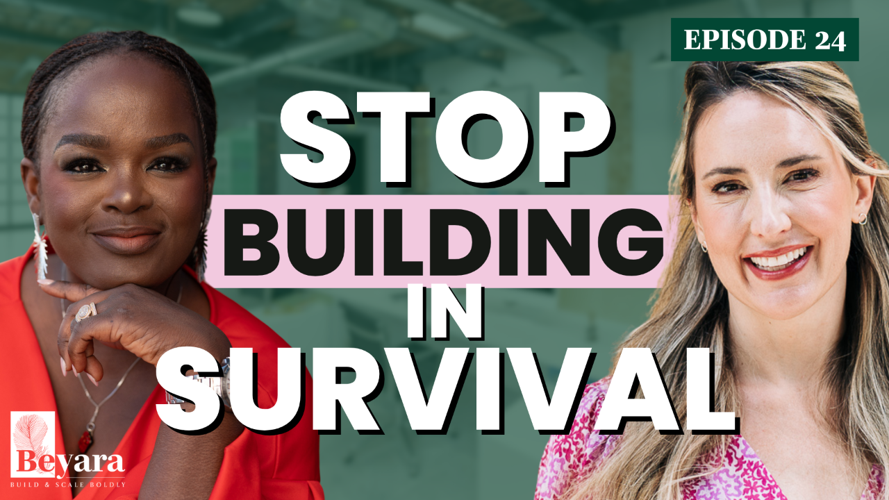 Dr. Leti Alto and Dr. Latifat discussing business pressure, financial stability, and scaling without burnout on the Build & Scale Boldly podcast