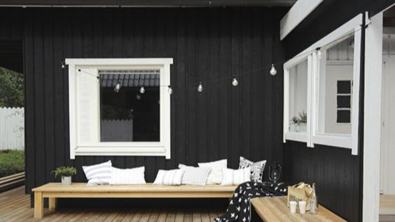 Painting your house black