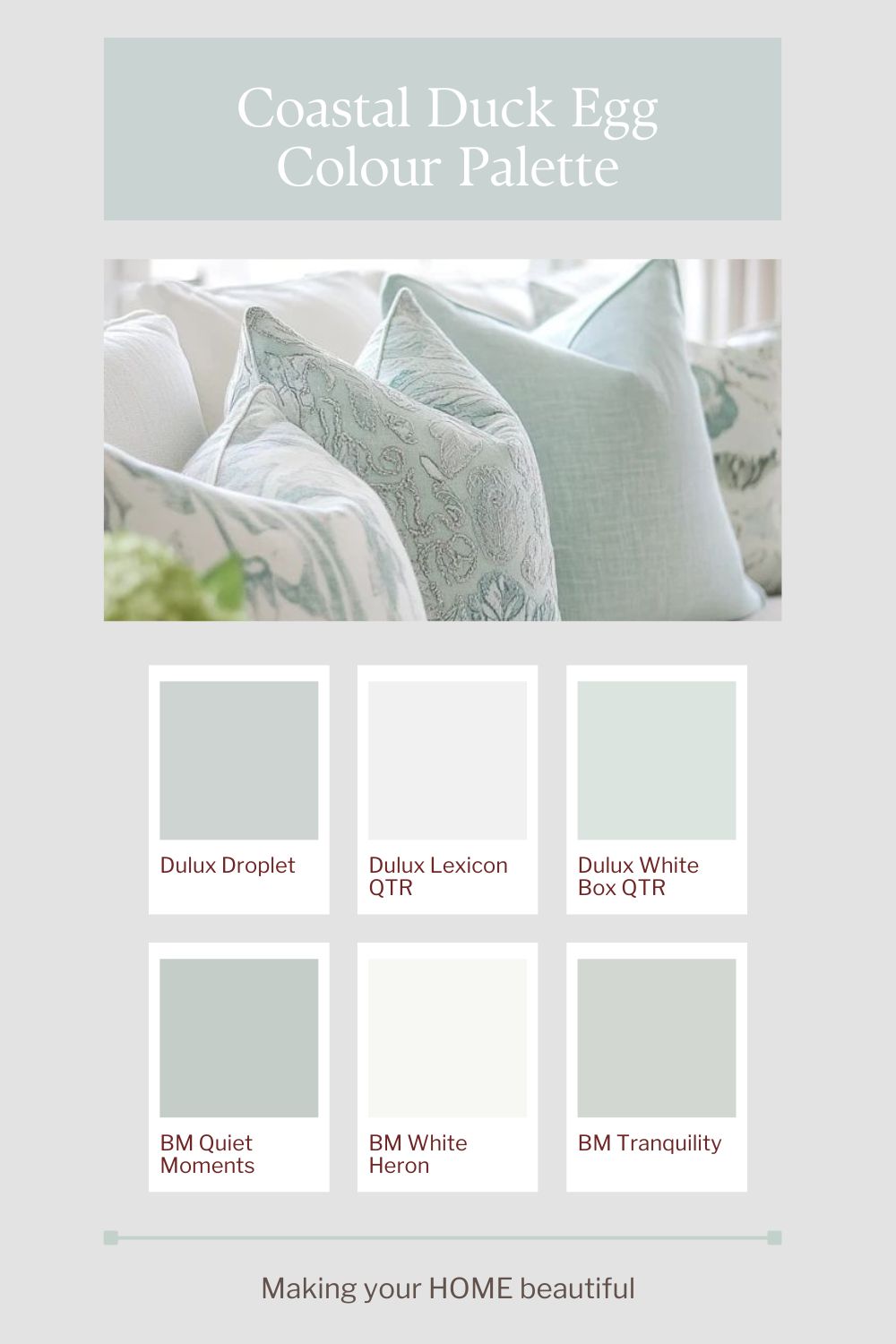 Colour Palette Focus Coastal Duck Egg Blue