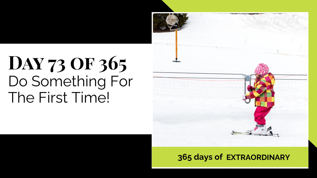 Blog thumbnail for 'Day 51 of 365: Embrace Your Inner Child.' The visual is a fun, vibrant collage of diverse adults and children floating and playing on bright inner tubes against a highly textured blue background, representing playfulness, joy, freedom, and reconnecting with childlike fun.