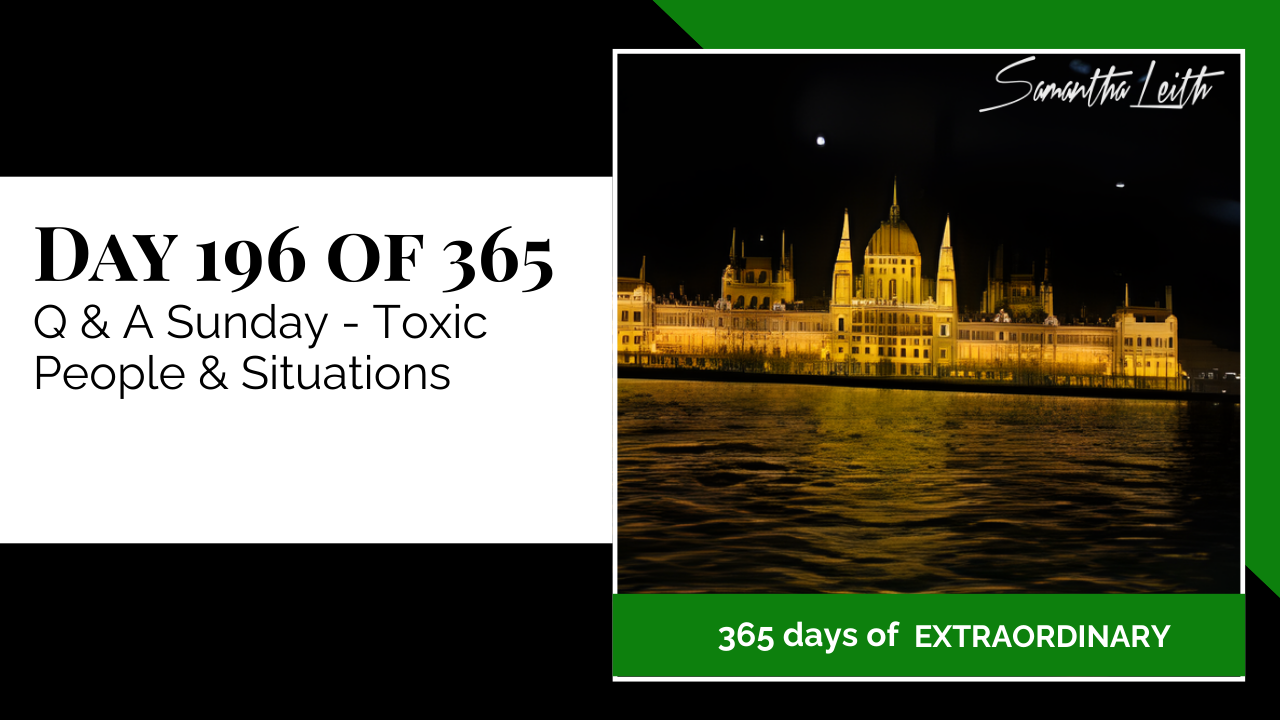 A dramatic evening photo of the historic Hungarian Parliament Building in Budapest, serving as a powerful backdrop for a discussion on managing toxic people, navigating challenging situations, and seeking professional or personal boundaries.