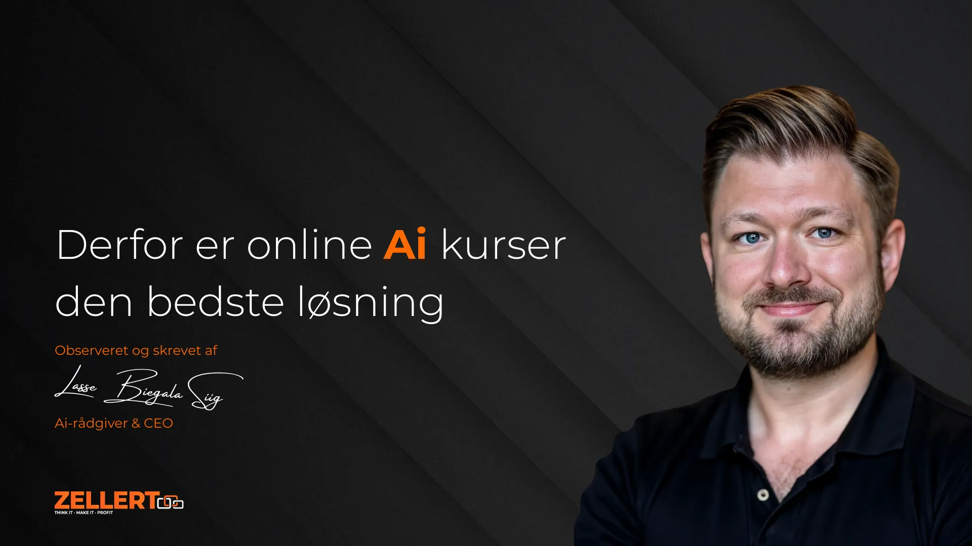 Lasse ser på et ZELLERT online kursus