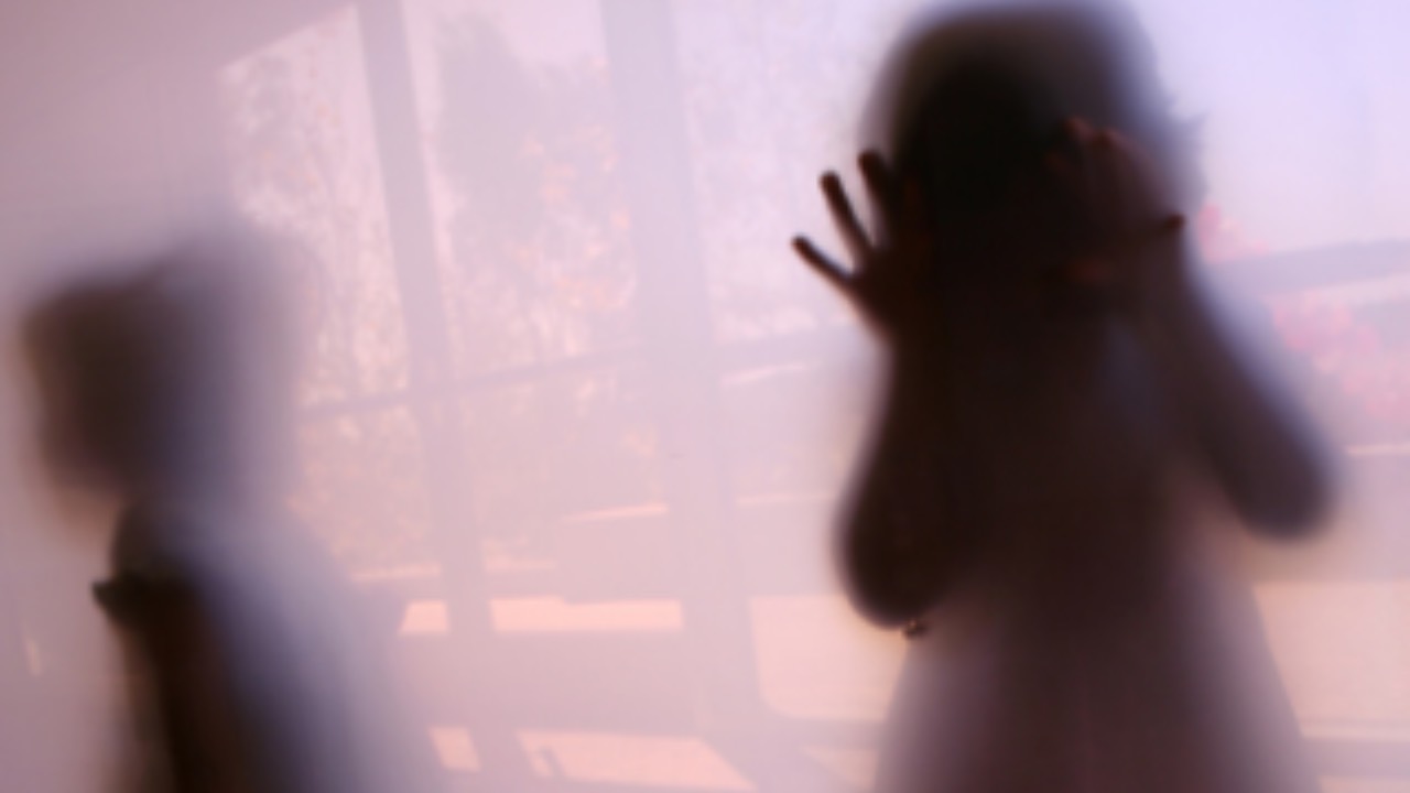 Silhouette of child behind protective barrier representing inner child gatekeepers and protective parts in trauma healing