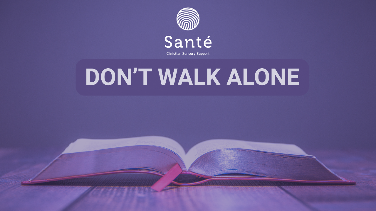 Bible with devotional title: Don't walk alone