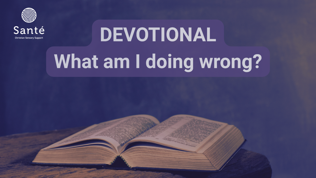 Open bible with blog title