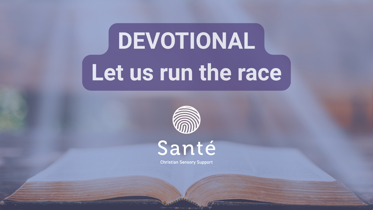 Devotional title with an open bible