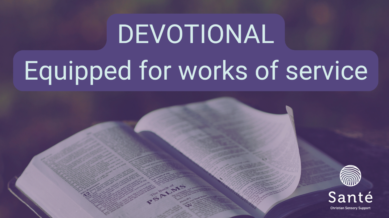 Blog cover: Devotional title on background of a bible