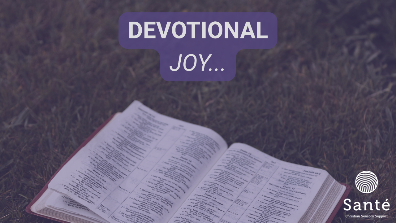 Devotional cover image with title: Devotional- Joy