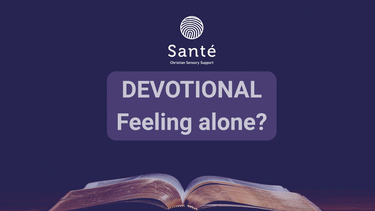 Devotional cover image with title: Feeling alone?