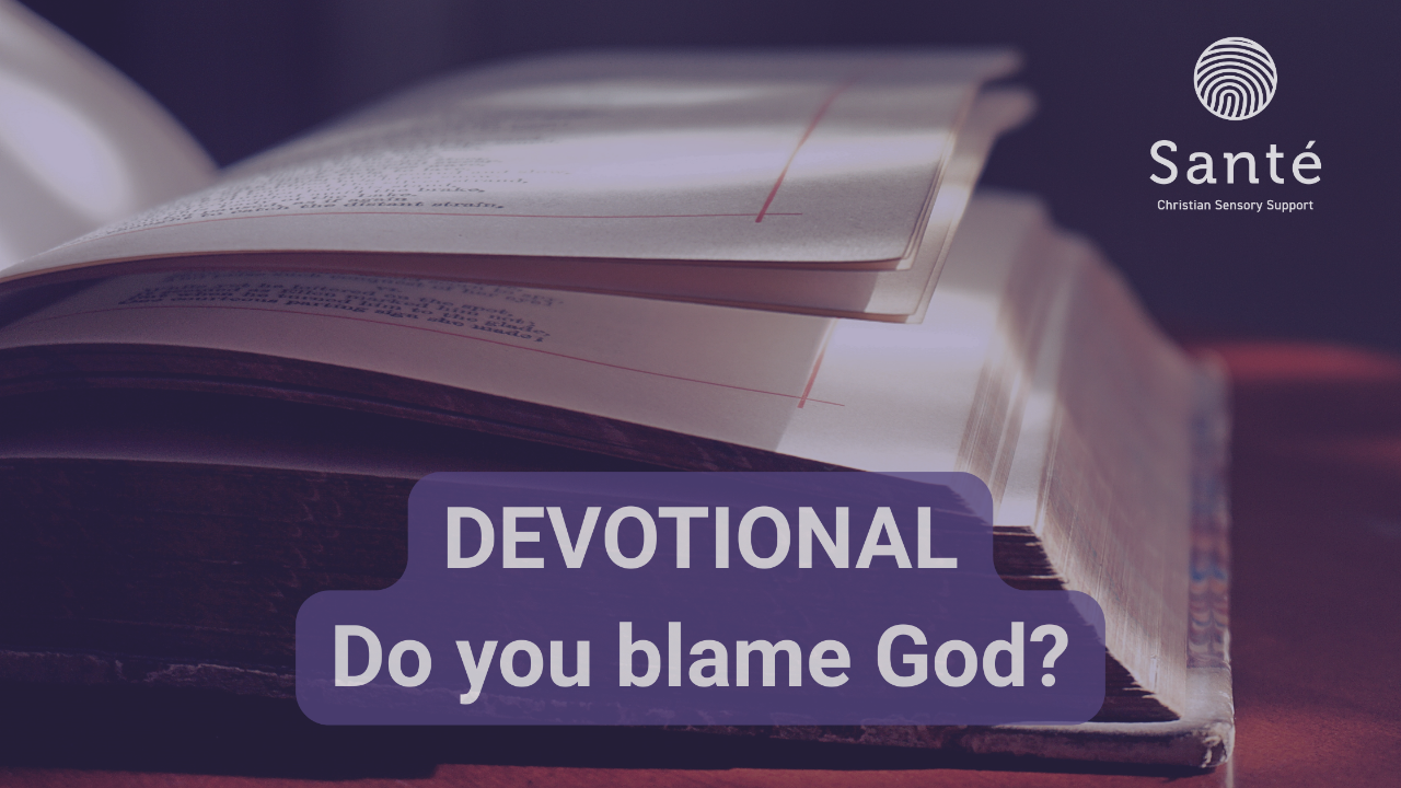 Devotional cover with title and image of bible