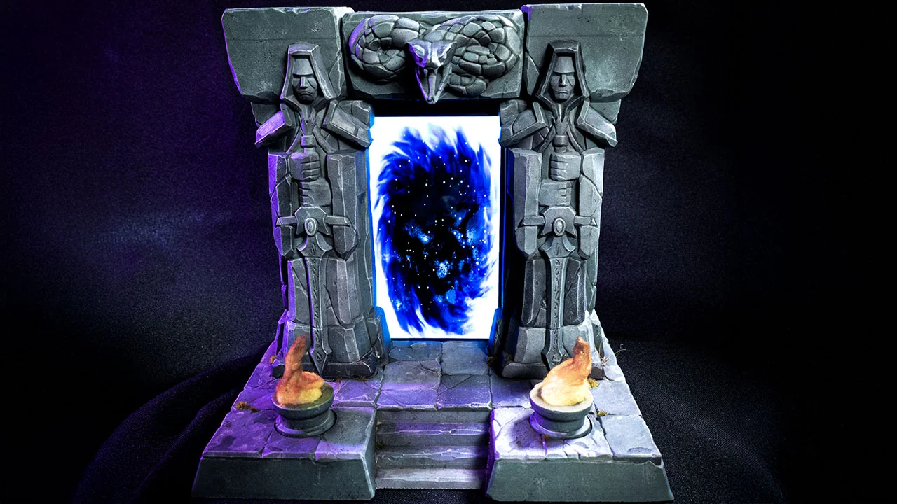 Dark Portal terminado, pintado a mano y montado