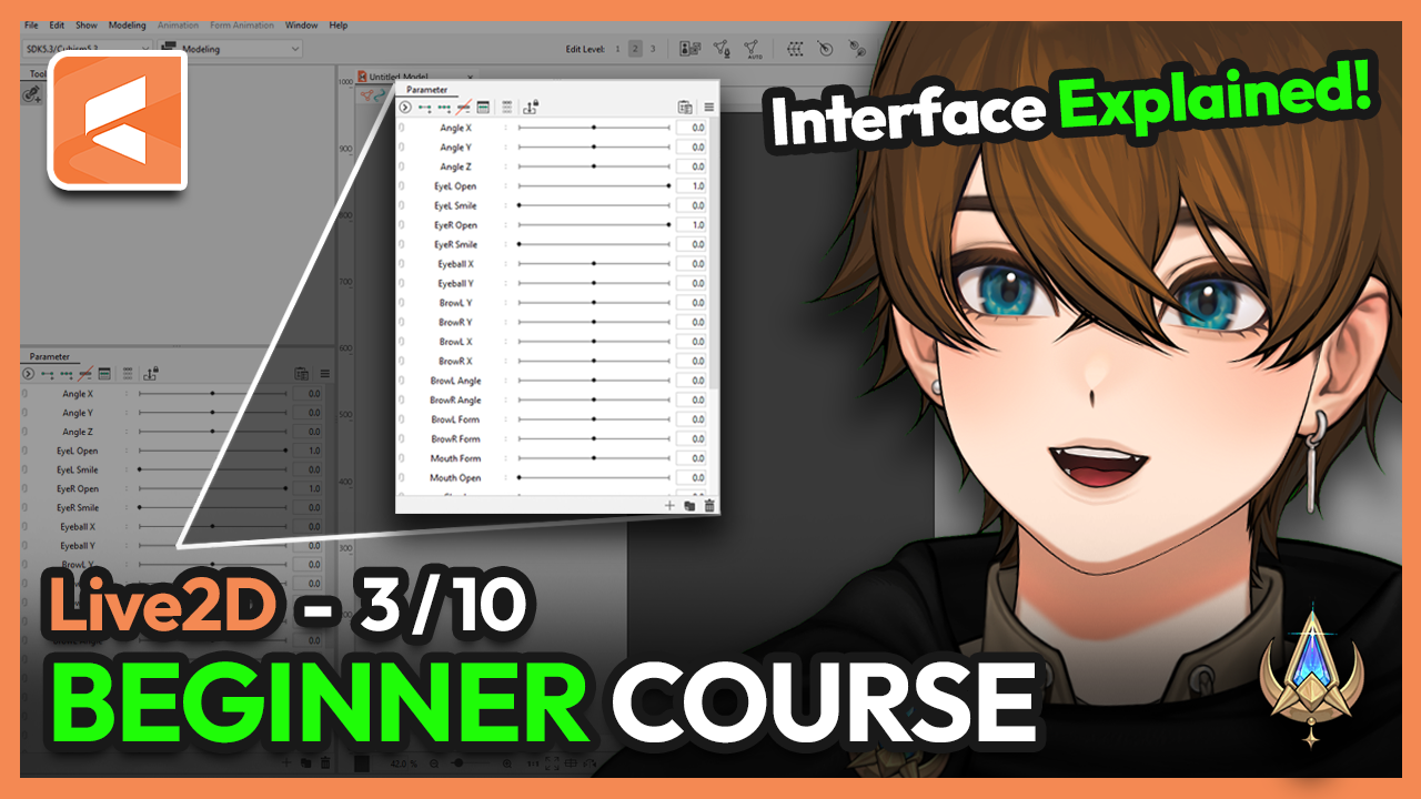 Tutorial on Live2D Cubisms interface and windows of the software