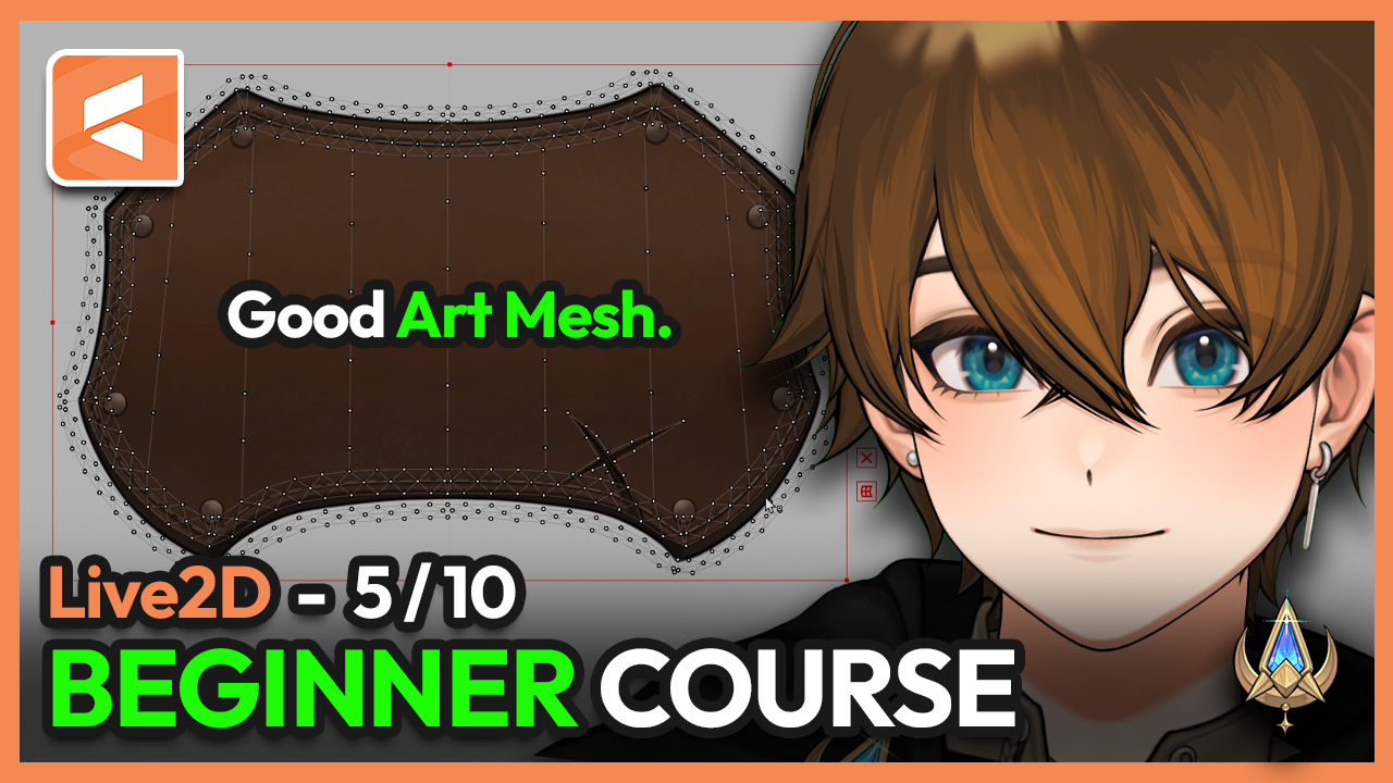 Tutorial creating proper art meshes in Live2D Cubism for good deformations