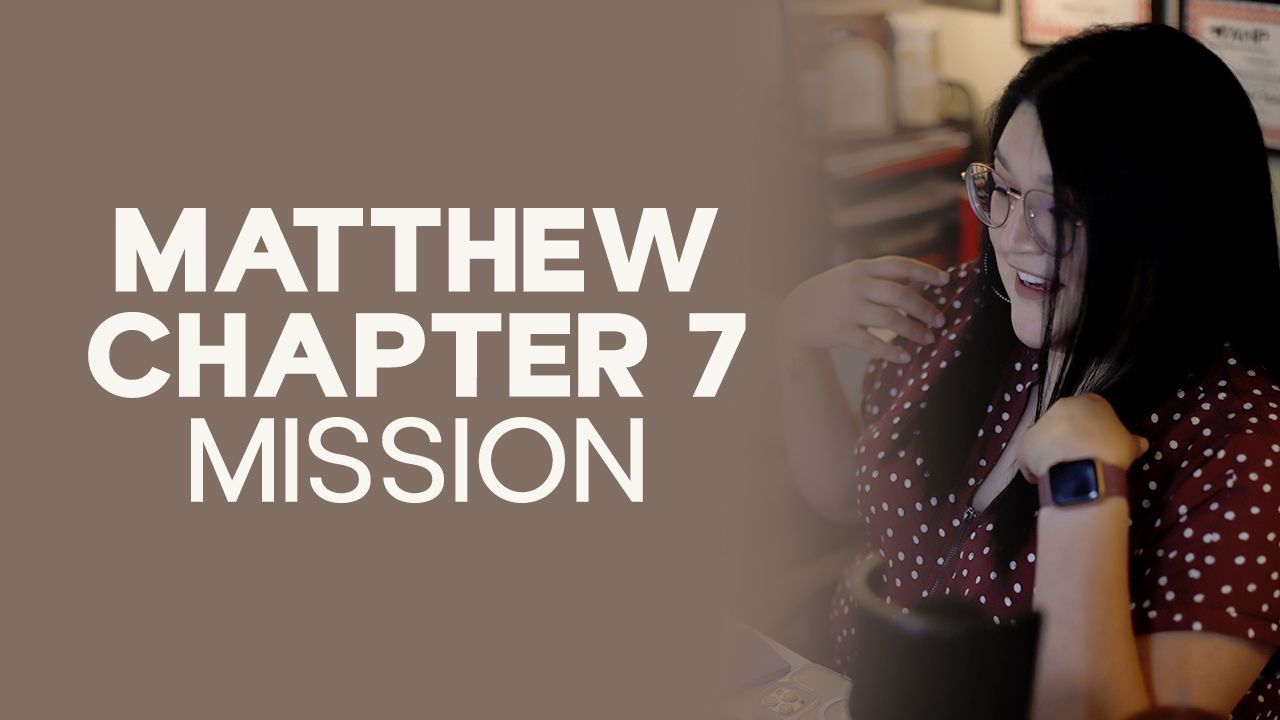 Matthew 7 Mission declaration about living by the teachings of Jesus, walking the narrow road, building on the Rock, and living with humility and faith.