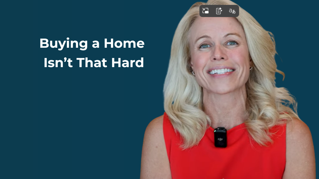 Mortgage expert explaining why buying a home in 2025 is not as difficult as people think