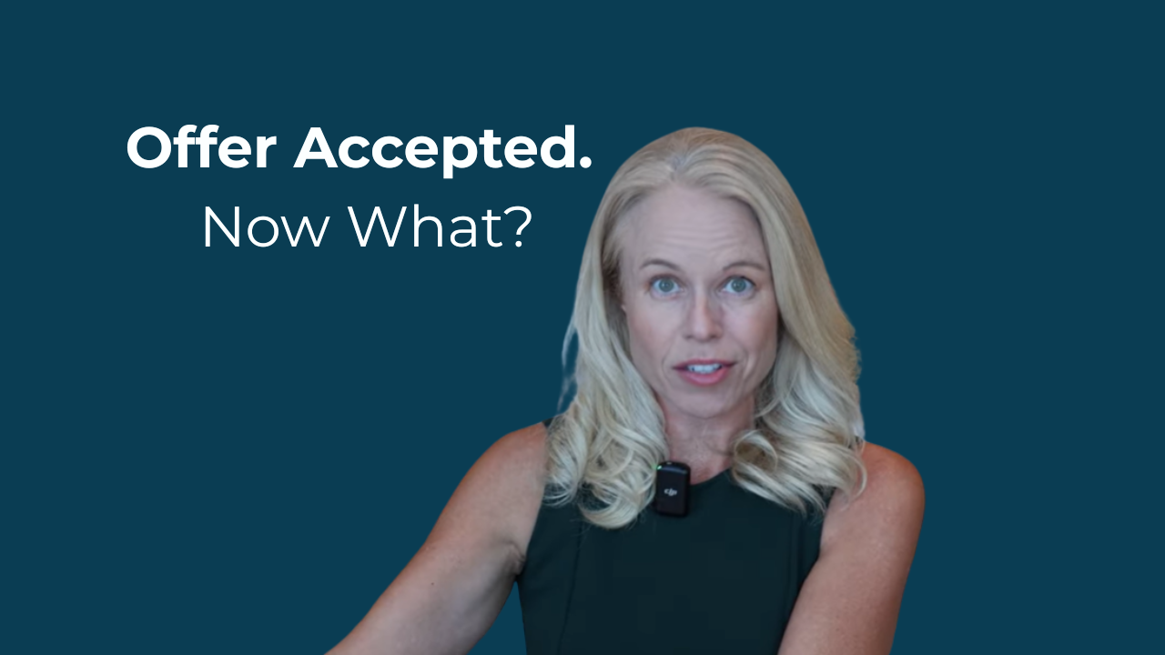 Jennifer Beeston explaining next steps after a home offer is accepted